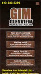 Mobile Screenshot of glenviewiron.com